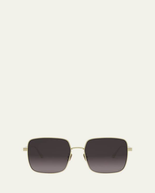 DiorCannage S1U Square Metal Sunglasses